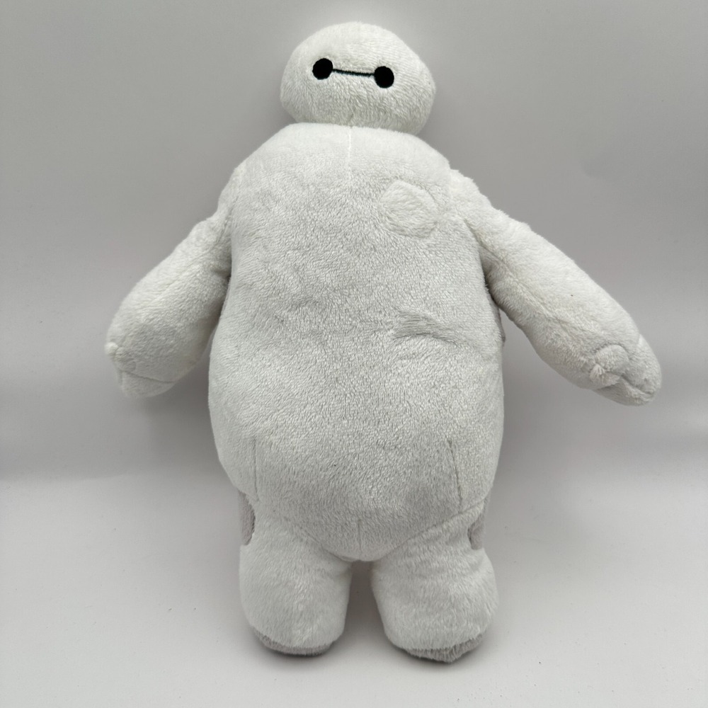 Big Hero 6 Baymax Disney By Bandai‎ White Movie Plush Stuffed Toy 11" Talks